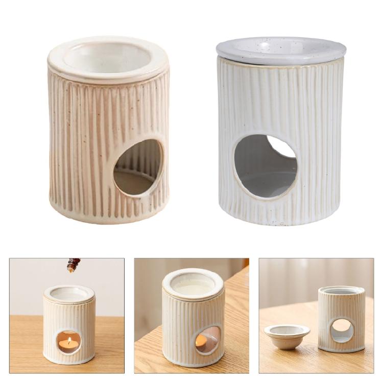 Classical Ceramics Split Aromas Diffuser Essential Oil Burners Fragrances Tealight Candle Holder for Stress Relief