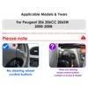 OSSURET Snapdragon 6115 Car Radio Autoradio for PEUGEOT 206 206SW 206CC 2001 - 2008 Carplay Android Auto Multimedia GPS 360 Cam Stereo