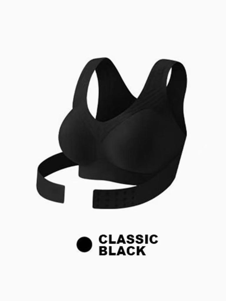 Posture Correction Front Closure Seamless Bra for Women, Push-Up Anti-Sagging,Shaping and Beautifying Back