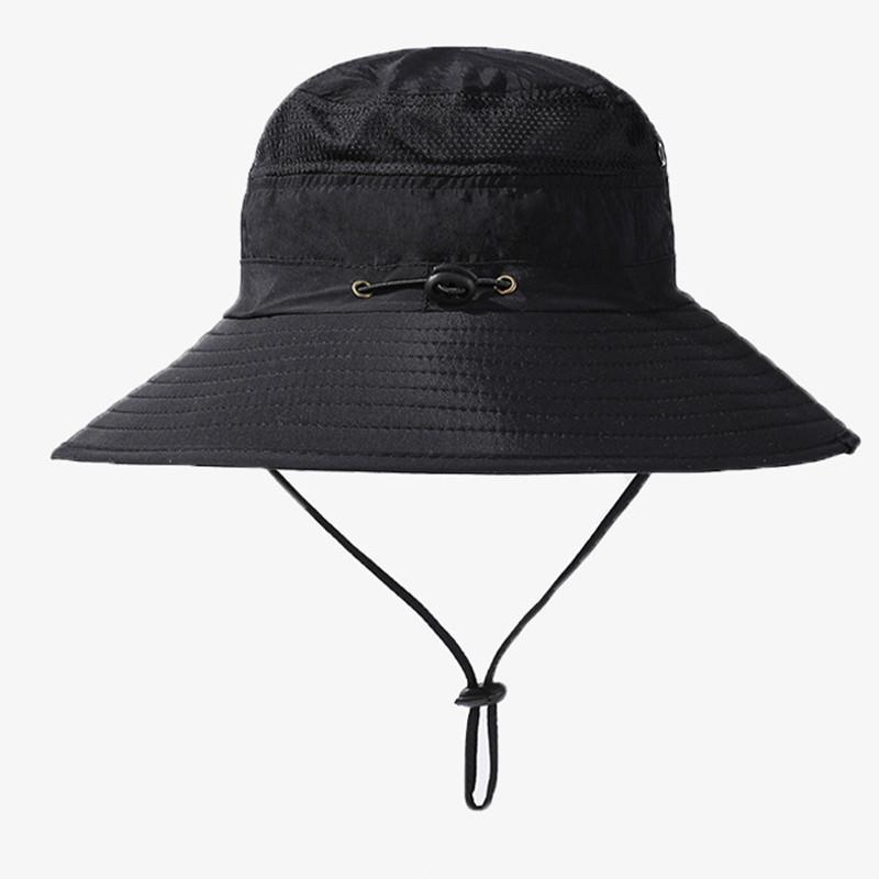 Style Versatile Hat Mens Breathable Sunshade Big Brim Fisherman Hatscaps