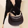 Borsa a mano Premium Sense Niche da donna, a tracolla singola, da ascella, alla moda, intrecciata a mano