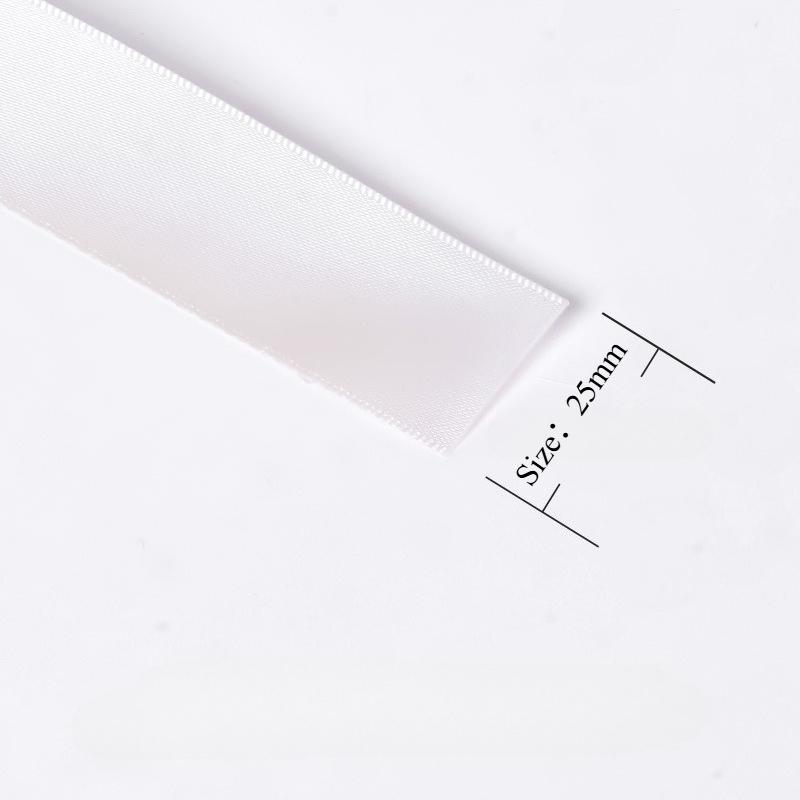 

10Yards Solid Double Faced Satin Ribbon - Ideal for Bow Making, Flower Bouquets, Wreaths, and Handmade Wedding Bouquets Material