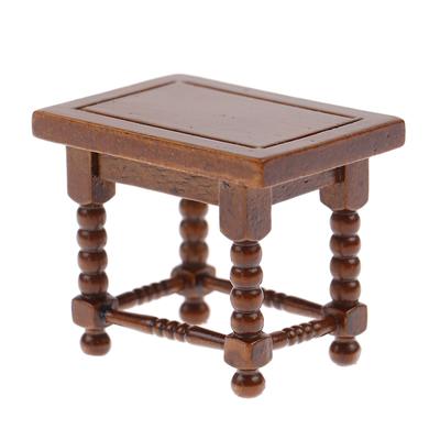 1:12 Dollhouse Miniature Coffee Table Bedside Stool Doll Furniture Decor Toy