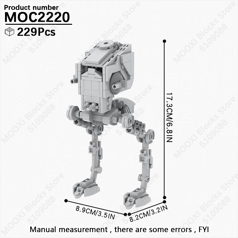 MOOXI Star Wars Mech Veicolo Cannone Carro Armato Armi Nave da Trasporto Soldati Modello Mattoncini Fai da Te Blocchi da Costruzione Assemblati Giocattolo per Bambini