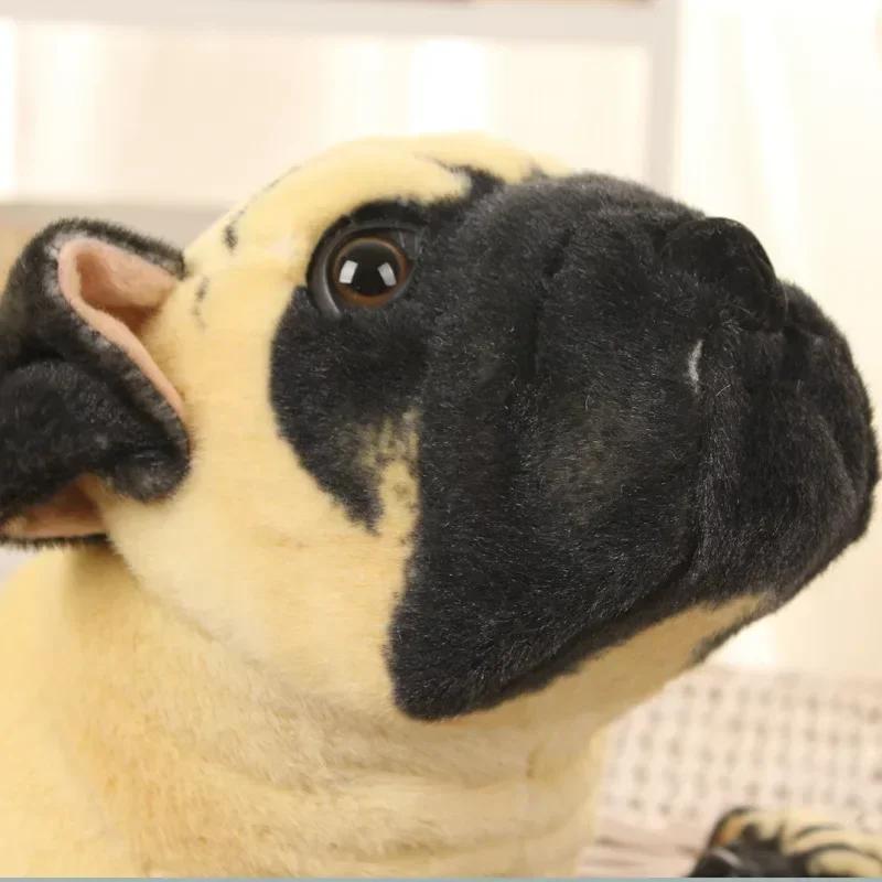 40cm Simulated Animals Lovely Lying Bulldog Shar Pei Dog Car Sofa Bed Throw Pillow Doll Lively Kids Decoration Plush Toys Gift