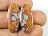 25Cts. Natural Noreena Jasper (12mm X 29mm Each) Oval Cabochon Match Pair SK-2733