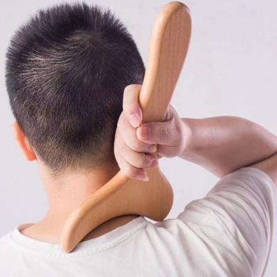 Herramienta de masaje terapéutico de madera, fácil de sostener, uso versátil, alivia la tensión muscular, elimina la celulitis y esculpe el cuerpo.