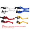 New 2Pcs Motorcycle Clutch Brake Handle Drum Lever Modified Horn Adjustable Hand Lever Motorcycle Accessories Aluminum Alloy
