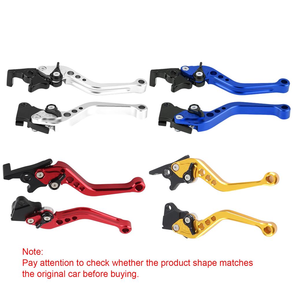 New 2Pcs Motorcycle Clutch Brake Handle Drum Lever Modified Horn Adjustable Hand Lever Motorcycle Accessories Aluminum Alloy