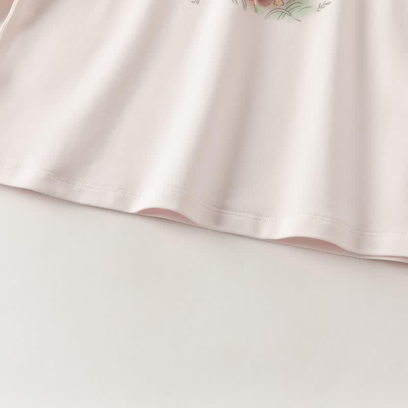 DAVE & BELLA Girls' Ruffled Long-Sleeve T-Shirt