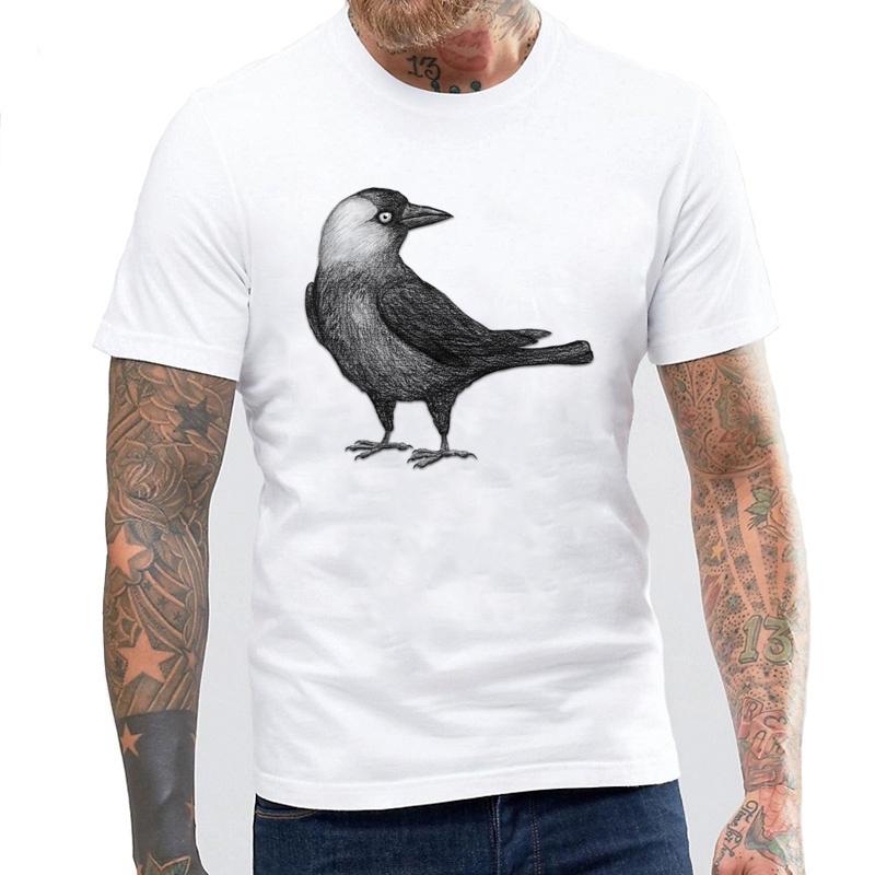 Buy Men White Top Western Jackdaw T Shirt at affordable prices — free