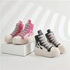 Concise Platform Thick Bottom Unisex Shoes All Match Mixed Color Increase Sport Shoes Runway Sneakers Large Size Casual Trainers
