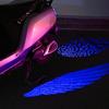 3x Motorcycle LED Wing Lights Welcome Light Angel Wings Style Projection Lights for Motorcycle Modified Decorative Ambient Lamp