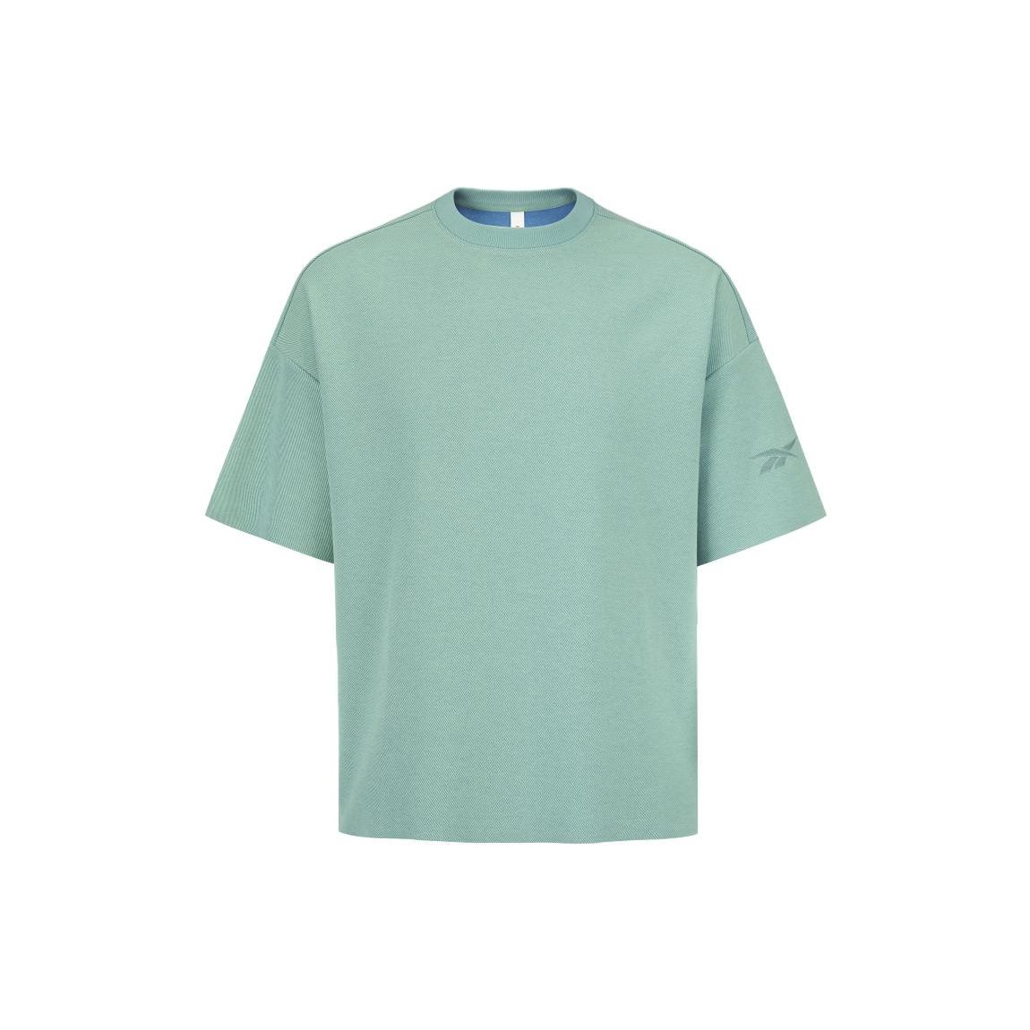

Reebok Beats Tee Series Solid Color Loose Fit Round Neck Short Sleeve T-Shirt Unisex Tops Green 23RCS417UGB2 XL