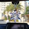 Car Rearview Mirror Pendant Car Interior Modeling Crystal Ball Ornaments Car Decoration Crystal Snowflake Car Ornaments