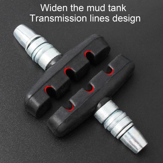 1 Paar Fahrradbremsbeläge Exquisite Verarbeitung Verschleißfester Gummi Fahrradbremsbelag