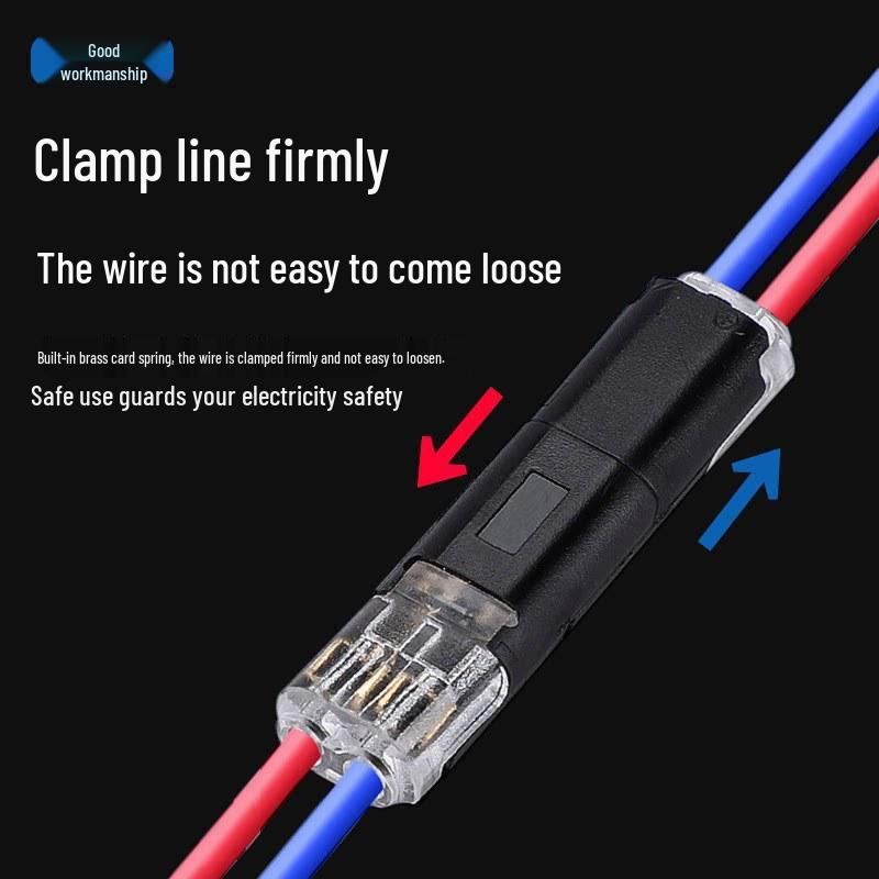 LED Strip Light Terminal Block: Quick Connect, Interlocking, Removable 2P Double Wire Connector