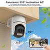 iCSee Single-Lens WiFi Home Camera: 360° Full-Color Night Vision for Smart Wireless Security