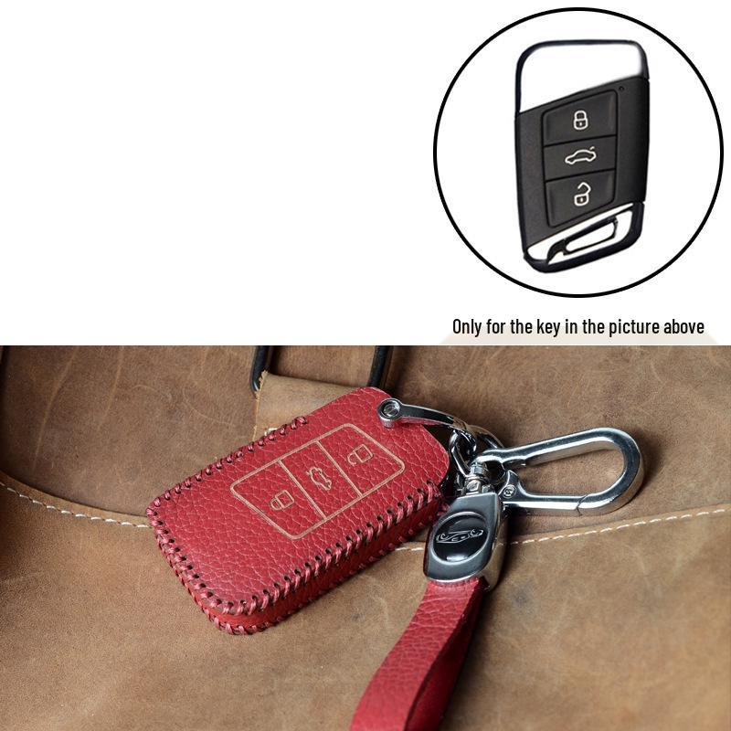 Volkswagen Key Protection Cover: Fits 21 Models, Including New Passat, Magotan, 330GTE, and B8B7 - Genuine Leather