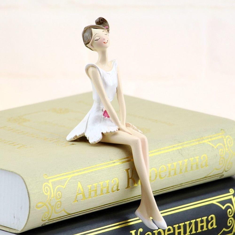 2pcs/set Angel Girl Sisters Flower Girl Ornament Resin Craft Angel Girl Figurines Garden   Friend