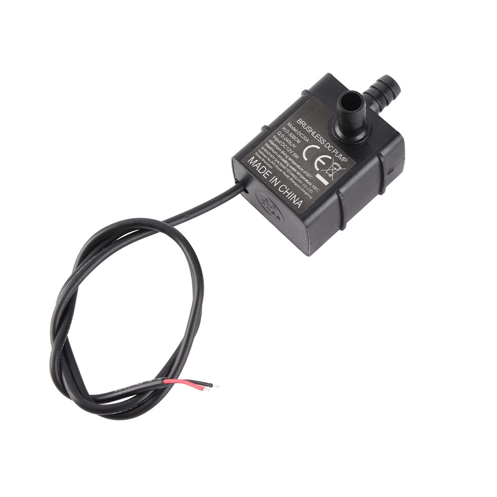 

Submersible Pump 12V Brushless DC Motor IP68 Water Proof Fish Tank Circulating Pump