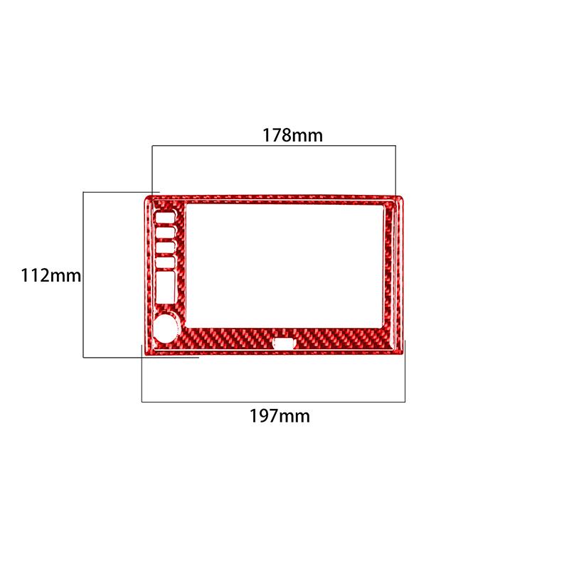 Dla Chevrolet Corvette C6 2005-2007 1 szt. Konsola nawigacji GPS z prawdziwego włókna węglowego Wykończenie wnętrza wnętrza samochodu