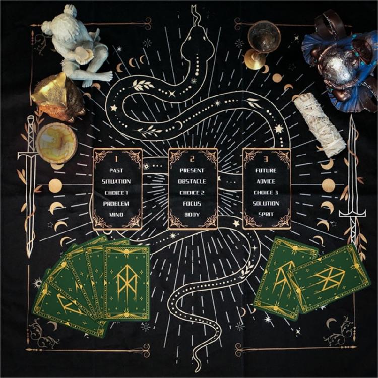 Reading Card Tarots Card Tablecloth Altars Cloth Altars Cloth Divinations Cards Table Cloth Tapestry Easy to Use