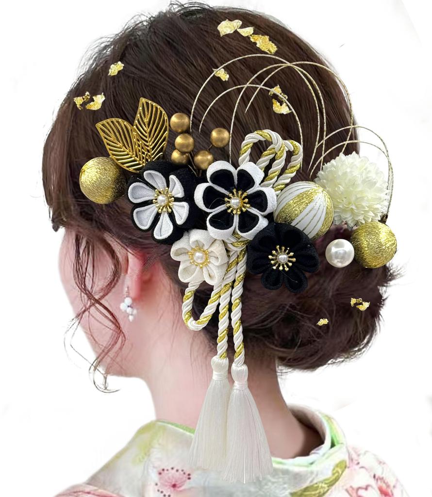 JZOON Hair Ornament Popular Hair Accessories for and with Flower and Gold Leaf Perfect for Entrance Fireworks and 6 Colors H7112 11-Piece Set,
