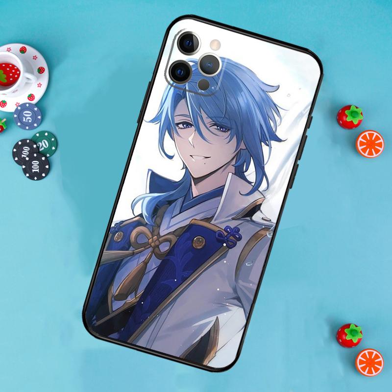 Kamisato Ayato Genshin Impact Phone Case For iPhone 17 Air 16 15 14 13 12 11 Pro Max 12 13 mini 15 16 Plus 16e Cover Funda