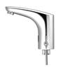 Touchless Bathroom Sink Faucet, Automatic Motion Sensor Restroom Toilet Faucet, Hands-Free Adjustable Cold Hot Single Handle Water Mixer Battery