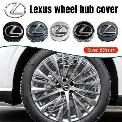 4pcs 62mm Car Wheel Center Hub Cap Badge Emblem Decal Wheel Sticker For CT ES GS NX IS250 CT200h IS300h ES300h Car Goods