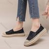 Fashion Lace Breathable Fashion Flats for Women Casual Slip On Spring Summer New Weaving Sequins Loafers Mixed Color Flat Single Shoes