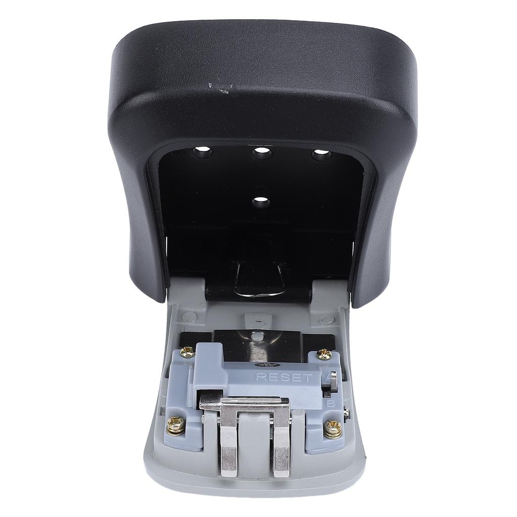 Key Lock Box Wall Mounted Multifunctional 4 Digit Combination Lock Box Theft Proof Key Safe Storage Lock Box for Hotels