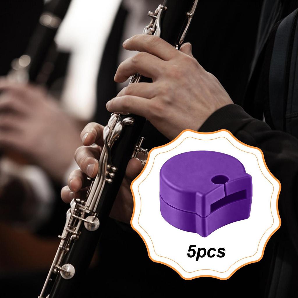 5 Pieces Clarinet Thumb Finger Rests for Woodwind Instrument Replacement Hand Supports