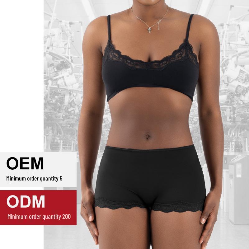 Damen Mid-Waist Spitzen-Slips - Sexy, Ausgehöhlt, Hochelastisch, Bequeme Sport Yoga Boxer Briefs