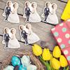 20pcs Wedding Customizable Portrait Pattern Stickers Adult Gathering Parties Hand-tied Bouquet Stickers Decor