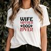 Wife Mother Dog Lover T-Shirt, Pet Parent Gift for Dog Moms, Cute Family and Dog Lover Graphic Tee, Perfect Dog Mom Shirt Gift