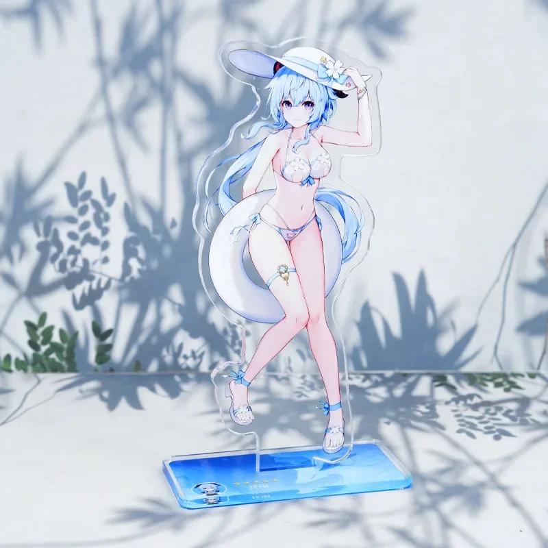 Game Impact New Stand Figure Acrylic Yelan Chevreuse Navia Xiao Cosplay Model Plate Desk Decor Fans Friend Gift