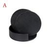 6 Pcs Home Kitchen Marble Pattern Cup Coaster Creative Round Edge Cup Mat Drink Mat Pu Leather Cup Pad Thermal Insulation