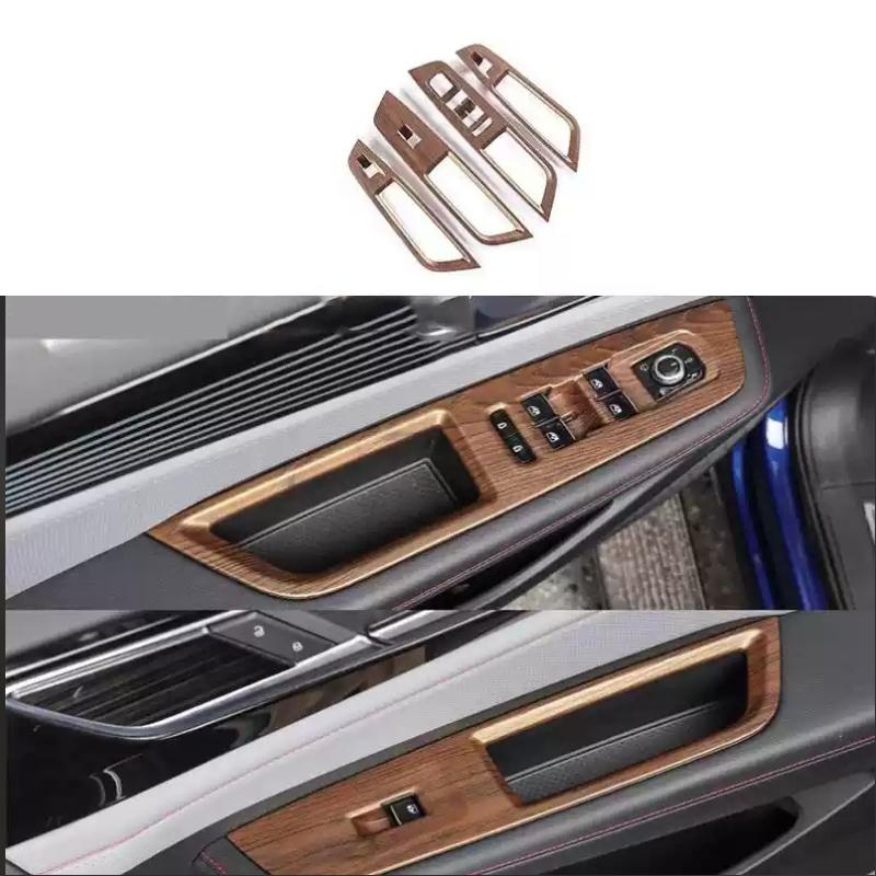LHD For VW Volkswagen Atlas Teramont ABS Wood Headlight Switch window lift switch Air vent Gear Shift Panel cover