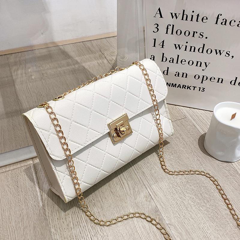 2022 Ladies Bag Pu Embossed Small Square Bag Sweet Fresh Women s Shoulder Bag