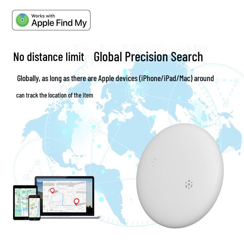Round Bluetooth GPS Tracker for Keys, Wallets, Children, and Elderly - Anti-loss Device & Remote Finder