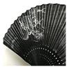 Dragon Folding Fan (Sensu) Men's 23cm Premium Cotton Fan Japanese Pattern Black Openwork Cloud Drago