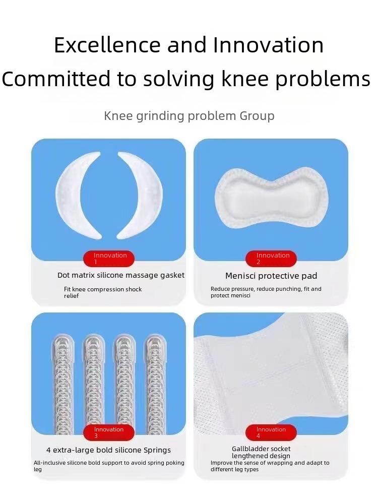 Japanese 8th-Gen Professional Meniscus Knee Pad with Triple-Layer Silicone for Knee Protection and Tear Rehabilitation