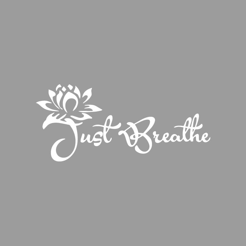Just breathe"Blessing Lotus creative&funny stickers for cartoon fans&lover,high quality for car trucks motorcycles & laptops
