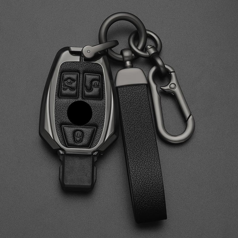 Interior Mouldings Alloy Style Car Key Case Cover Shell For Mercedes Benz A B C E S G Class W204 W205 W212 W213 W176 W177 GLC CL
