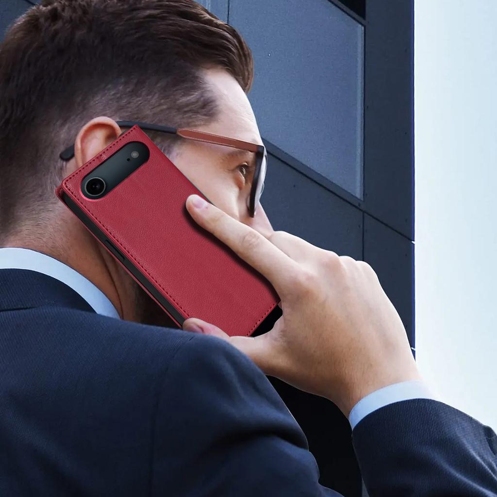 For iPhone Air Wallet Case Magnetic Closure PU Leather Phone Cover