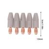5 Piezas Boquilla de Protección de Recubrimiento 24Kd 0.8/1.0/1.2Mm Boquilla de Contacto para Antorcha Mig de 24Kd Boquilla de Contacto para Antorcha de Soldadura Mig Mag