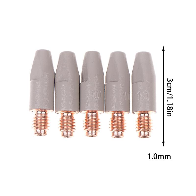 

5 шт. Защитное сопло с покрытием 24Kd 0,8/1,0/1,2 мм Контактное сопло сварочной горелки Mig 24Kd Mig Mag Контактное сопло 3*1MM