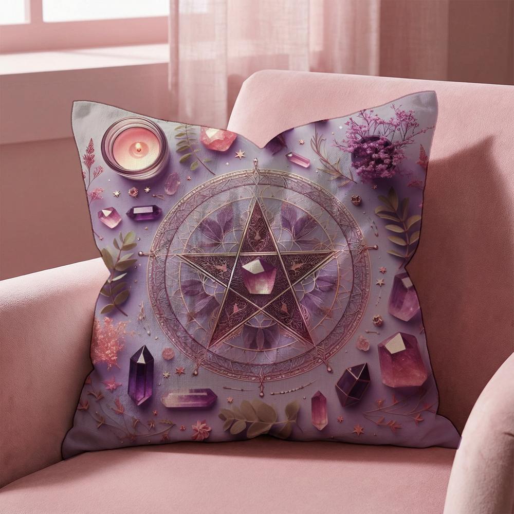Midsummer Festival Cushion Cover Multi-Scene Pillow Cover for Home & Car - Reversible, Soft & Durable for Daily Use